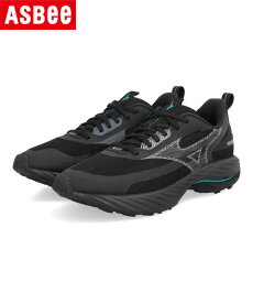 mizuno ミズノ WAVE RIDER GTX 3 防水透湿 軽量 メンズスニーカー ランニング ウエーブライダーゴアテックス3 J1GC2577 01 ブラック/ライトパープル/ブルー メンズ シューズ 靴 スニーカー ランニングシューズ レインシューズ