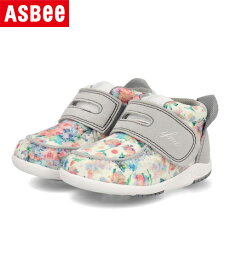 IFME イフミー CALIN カラン ベビー 花柄ファーストシューズ ボックス仕様 スニーカー 子供靴 20-3814 グレー キッズ シューズ 靴 ファースト ブランド ASBee