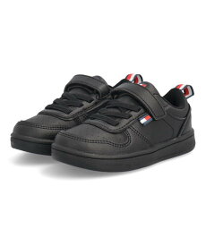 【最大15％クーポン配布】TOMMY HILFIGER トミーヒルフィガー CADE COURT LOW ALT キッズスニーカー ケイドコートローオルト TH100936 ブラック キッズ シューズ 靴 スニーカー ガールズ ボーイズ ブランド アスビー