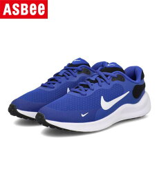 【クーポン配布中】NIKE ナイキ REVOLUTION 7 GS 軽量 キッズスニーカー ひも靴 レースアップ レボリューション7GS FB7689 401 ゲームロイヤル/ホワイト/ブラック キッズ シューズ 靴 スニーカー 運動靴 ボーイズ ブランド ASBee