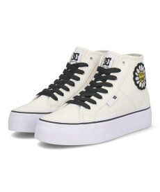 【クーポン配布中】DC SHOES ディーシーシューズ WS MANUAL HI PLATFORM レディーススニーカー ウィメンズマニュアルHIプラットフォーム DW231007 WBF ホワイト/ブラック/フラワー レディース シューズ 靴 スニーカー ハイカット ミッドカット