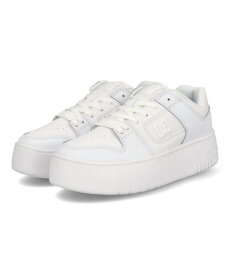 【クーポン配布中】DC SHOES ディーシーシューズ WS MANTECA 4 PLATFORM レディーススニーカー 厚底 ウィメンズマンテカ4プラットフォーム DW241002 WW0 ホワイト/ホワイト レディース シューズ 靴 スニーカー ローカット ASBee アスビー