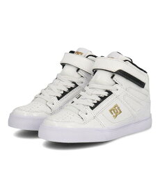 【クーポン配布中】DC SHOES ディーシーシューズ KS PURE HIGH-TOP SE EV SN キッズスニーカー ハイカット キッズピュアハイトップSEEVSN DK234009 WS4 ホワイト/シルバー キッズ シューズ 靴 スニーカー ガールズ ボーイズ ASBee アスビー