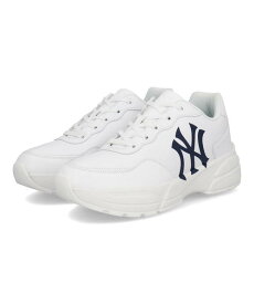 MLB メジャーリーグベースボール NEW YORK YANKEES メンズ 厚底スニーカー MLBS-0003 NYY ホワイト/ニューヨークヤンキース メンズ シューズ 靴 スニーカー ローカット ブランド ギフト プレゼント ラッピング ASBee アスビー