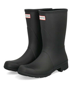 HUNTER �n���^�[ UNISEX ESSENTIAL SHORT BOOT ���f�B�[�X���o�[�u�[�c ���C���V���[�Y(���j�Z�b�N�X�G�b�Z���V�����V���[�g�u�[�c) UFS2406RMA �u���b�N