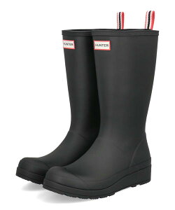 HUNTER �n���^�[ W ORIGINAL PLAY TALL BOOT ���f�B�[�X���o�[�u�[�c ���C���V���[�Y(�I���W�i���v���C�g�[���u�[�c) WFT2007RMA BLK �u���b�N