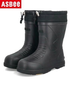 【クーポン&P10倍】OAKS FIELD オークスフィールド メンズ 防寒フード付きレインブーツ 滑りにくい あったか裏起毛 長靴 224105 ブラック シューズ 靴 レインシューズ レインブーツ ブランド ギフト プレゼント ラッピング ASBee アスビー
