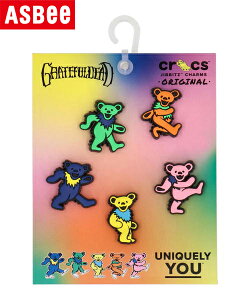 �y�N�[�|���z�z���zcrocs �N���b�N�X JIBBITZ CHARMS �W�r�b�c�`���[�� GRATEFUL DEAD 5 PACK �V���[�Y�A�N�Z�T���[(�O���C�g�t���f�b�h5�p�b�N) 10012228 �O���C�g�t���f�b�h�x�A