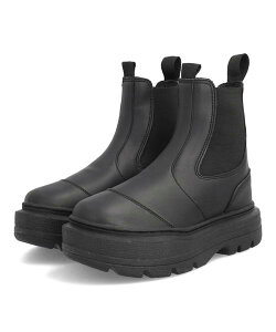 PoseGanch ポーズガンツ MYTH レディース 厚底サイドゴアブーツ ミス PG-014 ブラック シューズ 靴 ブーツ サイドゴアブーツ サイドコア ショートブーツ ショート ブランド ASBee