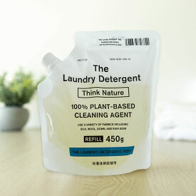 THE 洗濯洗剤 The Laundry Detergent Think Nature 詰替用 450ml [詰替えパック450g つめかえ用 洗濯用洗剤 おしゃれ着洗い 中性洗剤 柔軟剤不要 エコ洗剤 部屋干し 赤ちゃん用 ベビー用]