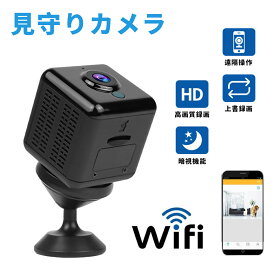 防犯カメラ ベビーモニター ペットカメラ 小型 Wi-Fi 300万画素 見守りカメラ 暗視機能 監視カメラ ペットカメラ ネットワークカメラ 盗難防止 動体感知 遠隔操作 屋内 WiFi お年寄り 子供 犬 猫 自動録画 ナイトビジョン 説明書付き iPhone/Android 携帯