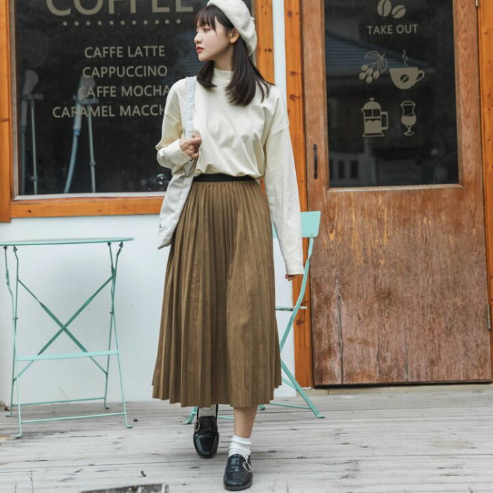 楽天市場】ロングスカート Valerie スウェードスカート ロング 秋冬