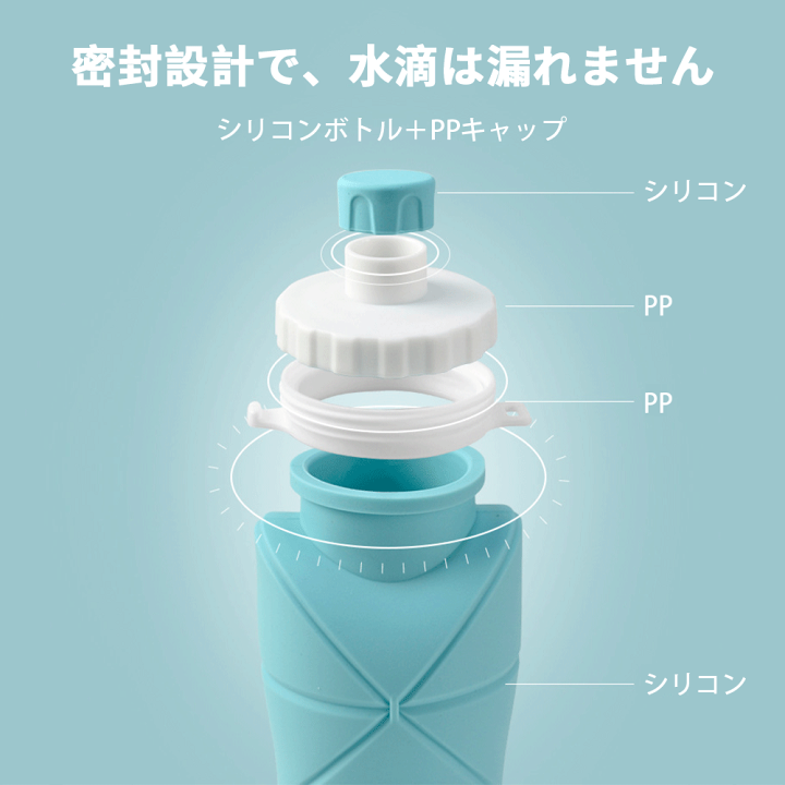 楽天市場】折りたたみ ボトル シリコン 折りたたみ式 ウォーターボトル