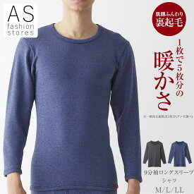 【楽天スーパーSALE ポイント10倍】グンゼ ホットマジック MH0708 メンズ 9分袖 ロングスリーブシャツ M L LL 凄く暖か もっとあったか シャツ インナー 厚手 厚地 秋冬 裏起毛 防寒 下着 肌着 吸湿発熱 紳士用 MH0708A