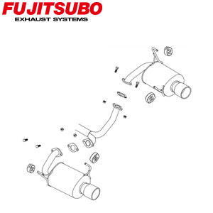 【正規品】FUJITSUBO フジツボ マフラー 車 A-S SUBARU スバル レガシィB4 DBA-BM9 H21.5〜H25.5 350-64092 A-S