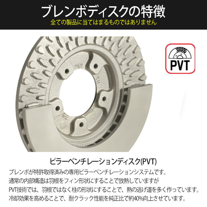 楽天市場】brembo ブレンボ ブレーキローター スタンダード フロント 