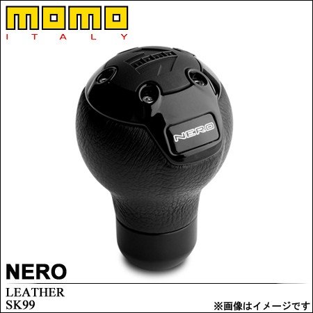 楽天市場】MOMO モモ シフトノブ NERO ネロ ブラックレザー 車 SK99