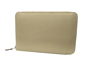 HERMES エルメスアザップインテグラルラウンドファスナー長財布 レザー クリーム系 □L刻/2008年【中古】【送料無料】【質屋出品】