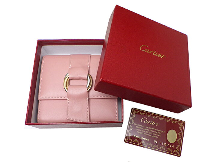 楽天市場】Cartier カルティエ3つ折り財布 L3000734レザー トリニティ 