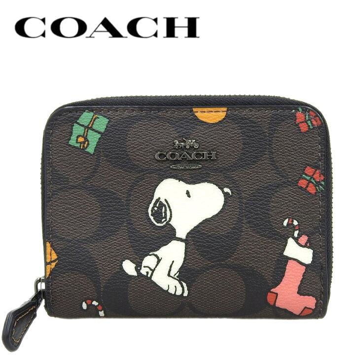 楽天市場】【COACH】 コーチ × スヌーピー コラボ 折り財布 スモール  