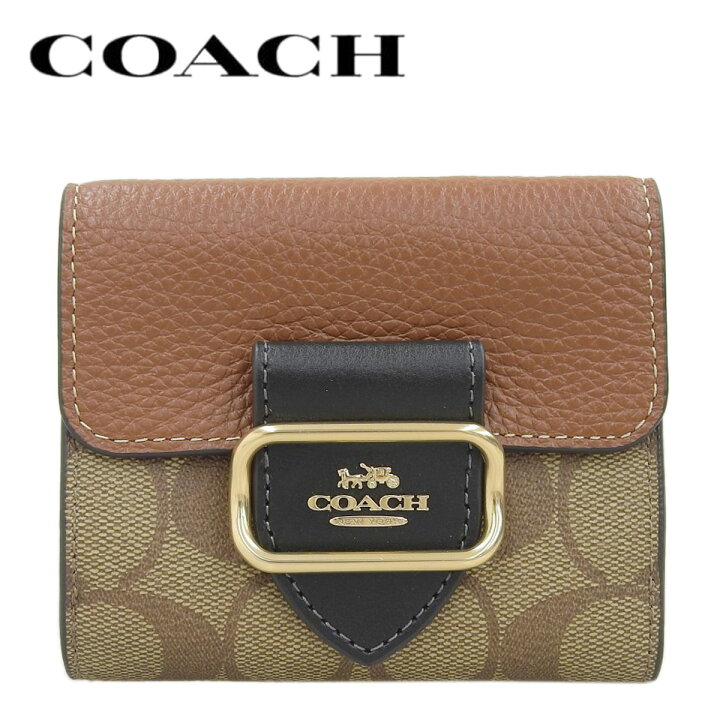 楽天市場】【COACH】 コーチ レザー 2つ折り財布 スモールモーガン  