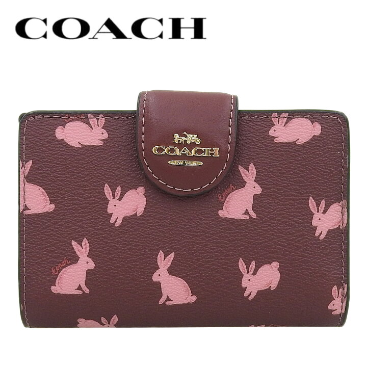 楽天市場】【COACH】 コーチ 干支コレクション 限定 うさぎ柄 折り財布 