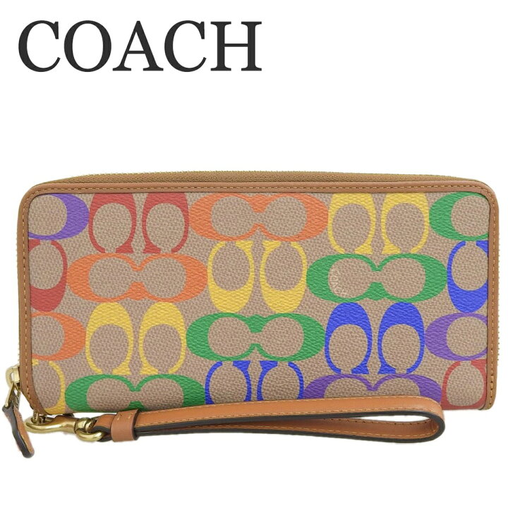 楽天市場】【COACH】 コーチ コンチネンタル ウォレット レインボー 