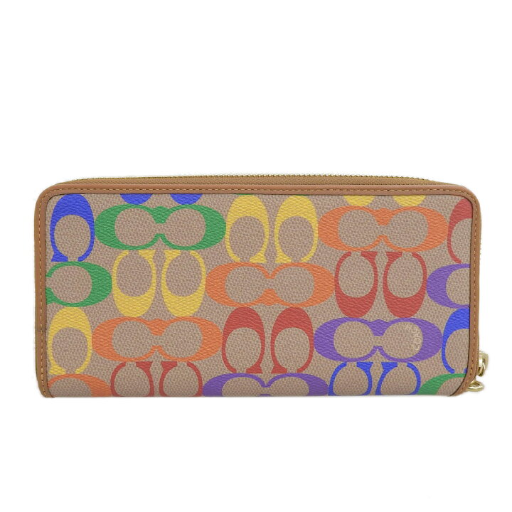 楽天市場】【COACH】 コーチ コンチネンタル ウォレット レインボー 
