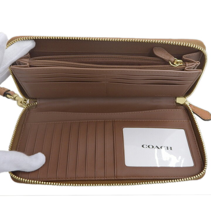 coach レインボー 財布 未使用 コーチ ブラウン レインボー 長財布