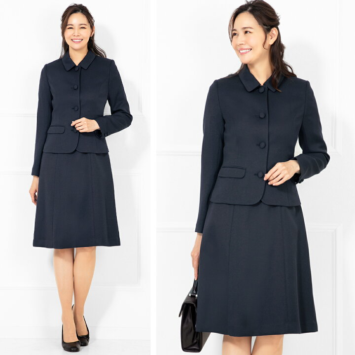 楽天市場 土日もあす楽発送 24 Off お受験 スーツ レディース お受験スーツ 洗える 母 ネイビー 紺 濃紺 ママ 母親 幼稚園 面接 小学校 説明会 学校見学会 服装 大きいサイズ ワンピース フォーマル 入学式 ママスーツ 試着チケット対象 アッドルージュ