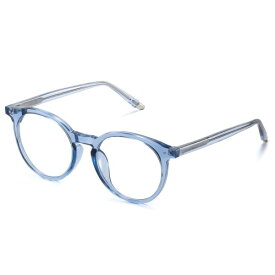 (DUCO) ブルーライトカット メガネ メンズ レディース パソコン用 眼鏡 度なし pc メガネ blue light glasses TR90 青色光 カット メガネ おしゃれ 超軽量 5217 (ブルー)
