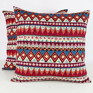 YunJeude �N�b�V�����J�o�[ ���킢�� 2���Z�b�g 40x40cm �Ȗ� ���ʓ��� �{�w�~�A�� �G�X�j�b�N �I���G���^�� �A�W�A�� �o�J���X �x�b�h �C���e���A ���r���O���[�� �A�N�Z���g (40x40, ���b�h)