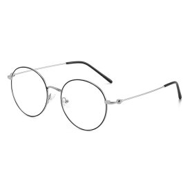 (Dollger) ブルーライトカットメガネ 伊達メガネ 度なし 眼鏡 uvカット 黒縁・シルバー