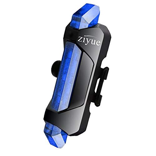 正規店ziyue セーフティーライト 自転車 テールライト usb充電式 高輝度led 防水 4点灯モード リアライト (ブルー)