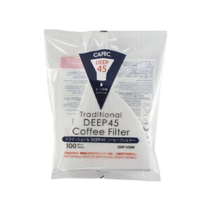 �f�B�[�v�h���b�p�[��p DDF-100W �g���f�B�V���i��DEEP 45 �R�[�q�[�t�B���^�[�q3�`7�t�p�r100���� �z���C�g CAFEC �J�t�F�N MADE IN JAPAN (3��)