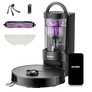 EUREKA�i���[���J�j E20 EVO PLUS ���{�b�g�|���@ 10000Pa ���͋z���� �T�C�h�u���V�ї��܂Ȃ� ���[���[�u���V�ї��ݖh�~ �T�C�N������ ���o�b�O�����s�v ���@�����p ���b�v�������~�����S�~