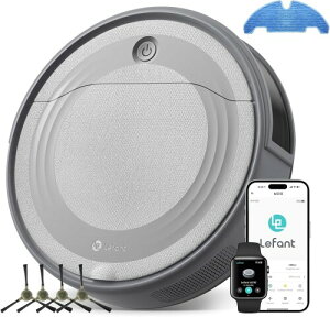 Lefant M310 ���{�b�g�|���@ ���@�����p 4500Pa���͋z�� 180���Ԃ̘A���ғ� ���|�����{�b�g �u���V���X�z���� �ї��܂Ȃ� �����[�d ����|�����[�h �\�񐴑| Wifi/App/Apple Watch�Ή�/Alexa/Google����