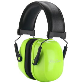 (ProCase) 子供/赤ちゃん用 騒音防止の安全イヤーマフ、遮音 聴覚過敏 調整可能なヘッドバンド付き 耳カバー 耳あて 聴覚保護ヘッドフォン ノイズ減少率：NRR 25dB (グリーン)