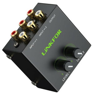 LiNKFOR �I�[�f�B�I�~�L�T�[ 2�`�����l�� RCA �~�j�X�e���I�~�L�T�[ ���ʒ��� �����b�L�[�q �����P�[�X ����m�C�Y ���{��������t��