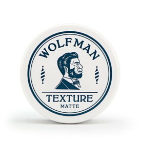 ウルフマン ポマード テクスチャーマット ヘアワックス WOLFMAN-TEXTURE MATTE 爽やかなビターミントの香り マットな質感を演出 メンズ