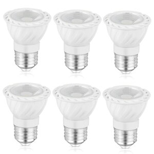 LED �X�|�b�g���C�g E26���� LED�d�� 5.5W 600LM �n���Q���d�� 50W�`���� �W���^�C�v30° Ra95+ �����F �ȃG�l �������Ή� AC100-240V 6�Z�b�g (�z���C�g�E�����F5000K)