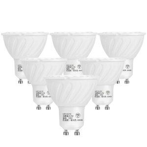 5W LED�d�� 400lm 50W�`�n���Q���d������ GU10���� �����s��90�x�L�pLED �X�|�b�g���C�g�A�����F6000k�A95Ra���F�� PSE�F�؍ς� (6�Z�b�g)