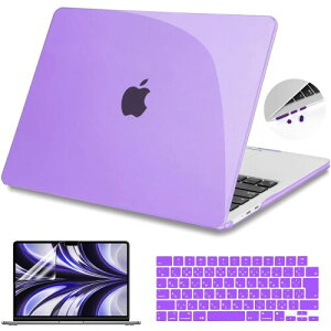 Teryeefi 2022 2024 2025 M4 M3 M2 MacBook Air 13.6 �C���` �P�[�X A2681/A3113/A3240 ���f���Ή�, MacBook Air 13 �N���X�^�� �J�o�[��JIS���{�� �L�[�{�[�h�J�o�[���t���ی�t�B����,���C�g�p�[�v��