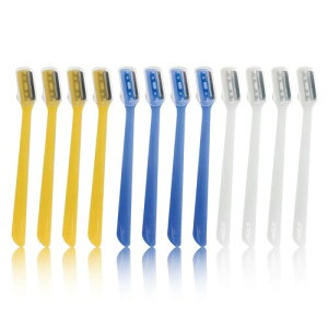 SILSTAR MULTIPURPOSE RAZOR BLADE 12pcs - Exfoliating Dermaplaning. Eyebrow Trimmers Razor, Facial Shaver Face Precision Razor Blade Dermaplaning Razors Tool, Eyebrow Shaper Face Hair Remover