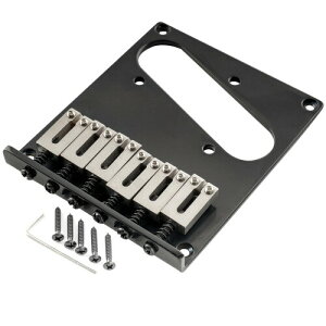 Musiclily Pro �e���L���X�^�[�u���b�W 6WAY SUS�X�e�����X���T�h�� Squier Tele �G���L�M�^�[�p�A�u���b�N