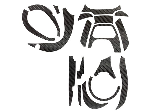 CUSTOM 鎧 YOROI 17バルケッタ用 カスタムデカール キズ防止 傷保護 ベイトリールカスタム (ブラック（左ハンドル用）)