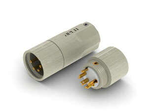 aeco XLR 4 Pole Male AX4-1611G, 1pcs/1set, Gold Plating, Vacuum bag