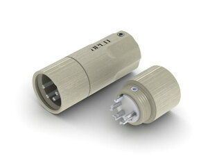 aeco XLR 4Pole Male AX4-1611S, 1pcs/1set, Silver Plating, Vacuum bag