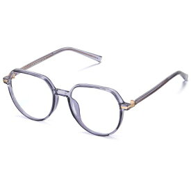 (DUCO) ブルーライトカット メガネ メンズ レディース パソコン用 眼鏡 度なし pc メガネ blue light glasses TR90 青色光 カット メガネ おしゃれ 超軽量 5215 (グレー)