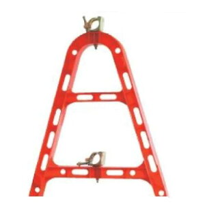 10個セット 樹脂製単管バリケード 赤 AJR 安全興業